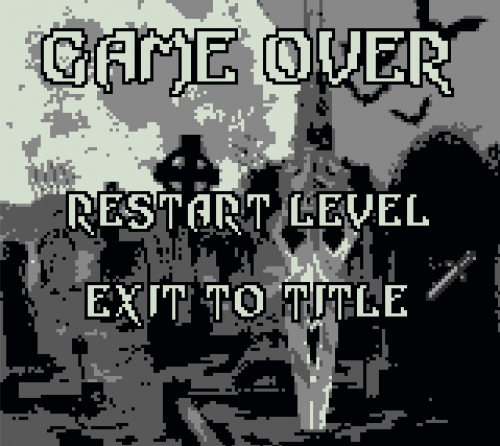 Game Over Screen